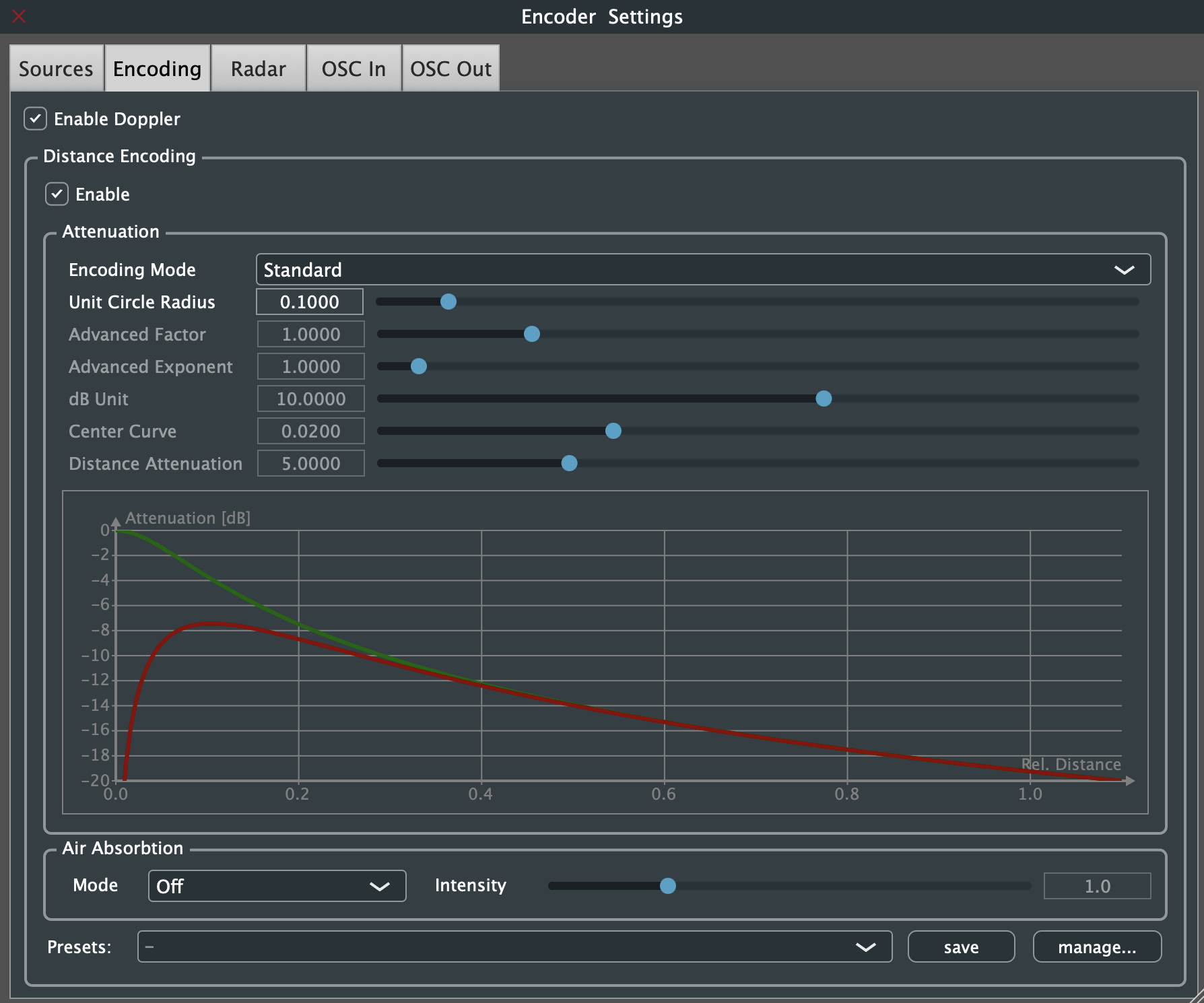 AmbiEncoder encoding settings